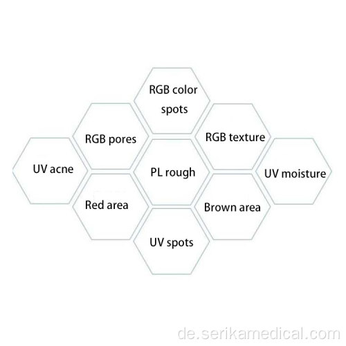 3D Facial Skin Test Analyzer-Maschine